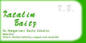 katalin baitz business card